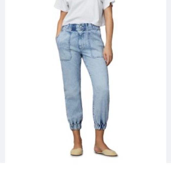 DL1961 Laura High Rise Jogger Jeans in Super Light Size 32 - Picture 1 of 9